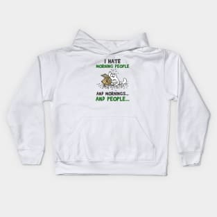 Simons Cat I Hate Morning People And Mornings And People Kids Hoodie